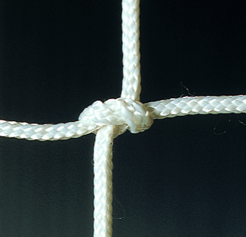 Fangnetz aus Nylon-Flechtleine weiß 
