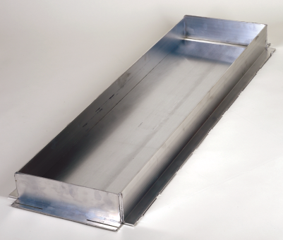 Einbauwanne Aluminium für 30cm Balkenbreite